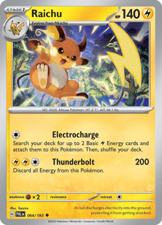 Raichu 64/193 Scarlet & Violet Paldea Evolved