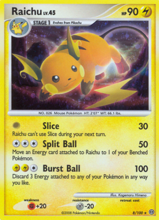 Raichu 8/100 Diamond & Pearl Stormfront