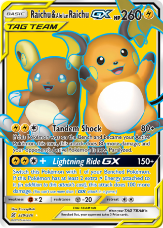 Raichu & Alolan Raichu-GX 220/236