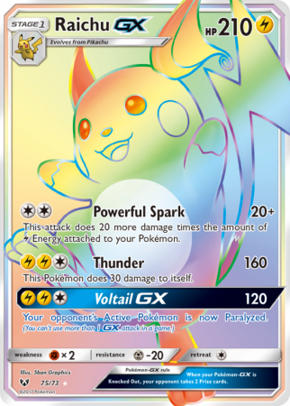 Raichu-GX 75/73 Sun & Moon Shining Legends
