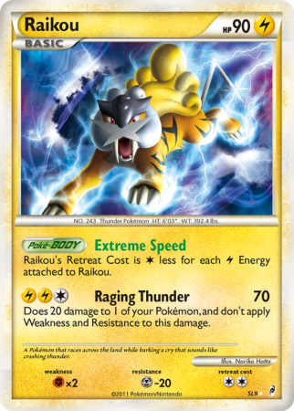 Raikou SL9/106 HeartGold & SoulSilver Call of Legends
