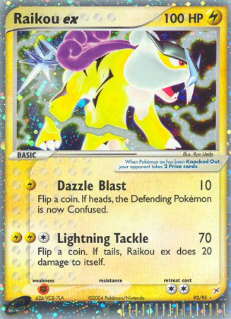 Raikou ex 92/95 EX Team Magma vs Team Aqua