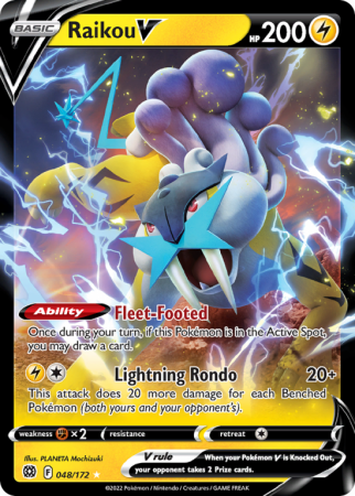 Raikou V 48/172 Sword & Shield Brilliant Stars