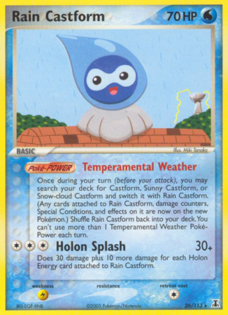 Rain Castform 26/113 EX Delta Species