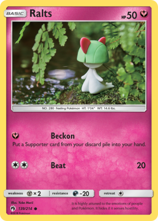 Ralts 139/214 Sun & Moon Lost Thunder