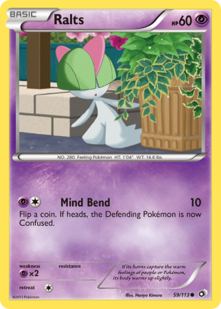 Ralts 59/113 Black & White Legendary Treasures