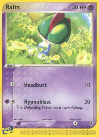 Ralts 67/109 EX Ruby & Sapphire