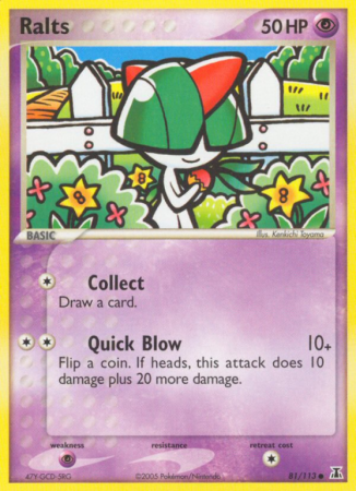 Ralts 81/113 EX Delta Species