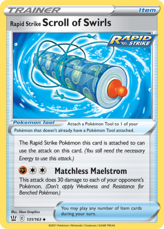 Rapid Strike Scroll of Swirls 131/163 Sword & Shield Battle Styles