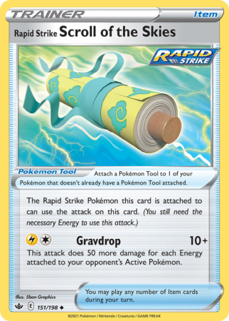 Rapid Strike Scroll of the Skies 151/198 Sword & Shield Chilling Reign