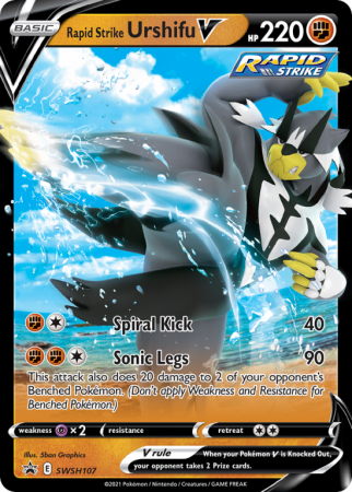 Rapid Strike Urshifu V SWSH107/103 Sword & Shield SWSH Black Star Promos