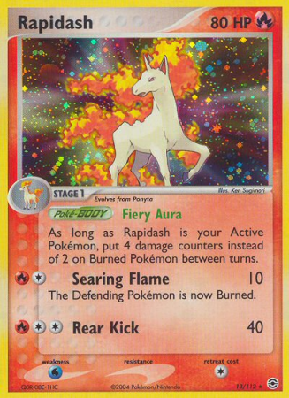 Rapidash 13/112 EX FireRed & LeafGreen