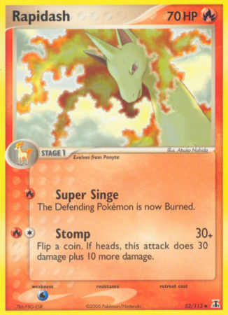 Rapidash 52/113 EX Delta Species