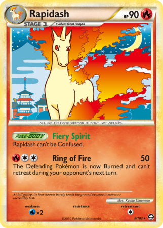 Rapidash 8/102 HeartGold & SoulSilver HS—Triumphant