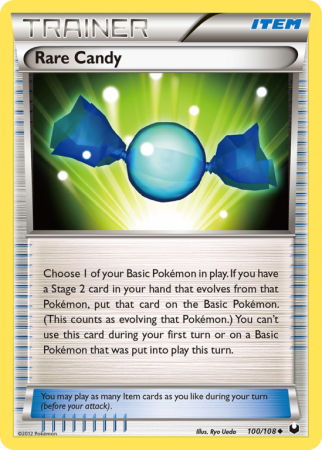 Rare Candy 100/108 Black & White Dark Explorers