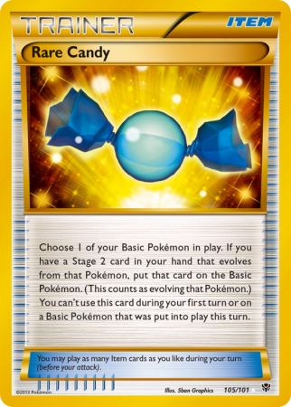 Rare Candy 105/101 Black & White Plasma Blast