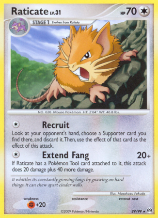 Raticate 29/99 Platinum Arceus