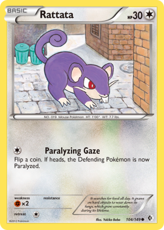 Rattata 104/149 Black & White Boundaries Crossed