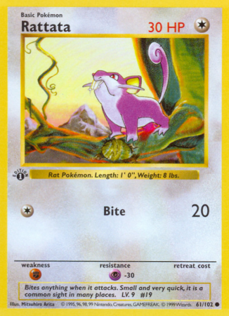 Rattata 61/102 Base Base Set