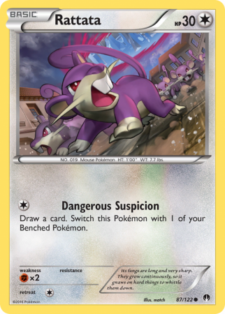 Rattata 87/122 XY BREAKpoint