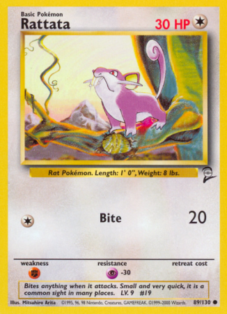 Rattata 89/130 Base Base Set 2