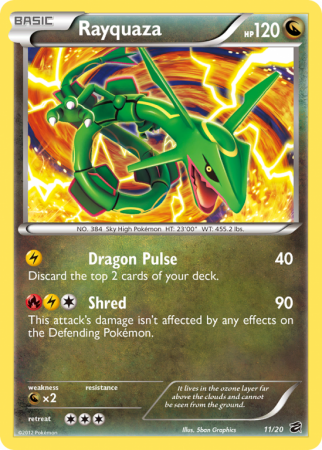 Rayquaza 11/20 Black & White Dragon Vault