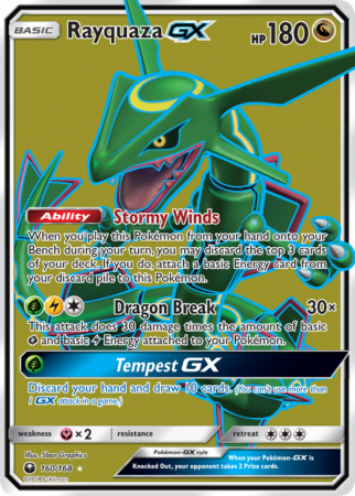 Rayquaza-GX 160/168 Sun & Moon Celestial Storm