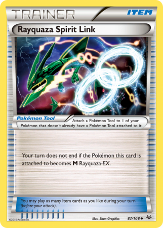 Rayquaza Spirit Link 87/108 XY Roaring Skies