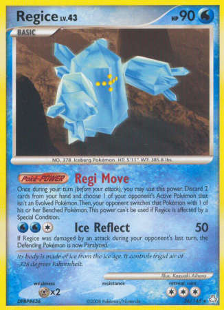 Regice 36/146 Diamond & Pearl Legends Awakened