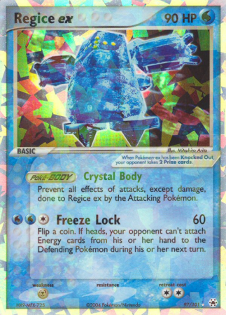 Regice ex 97/101 EX Hidden Legends