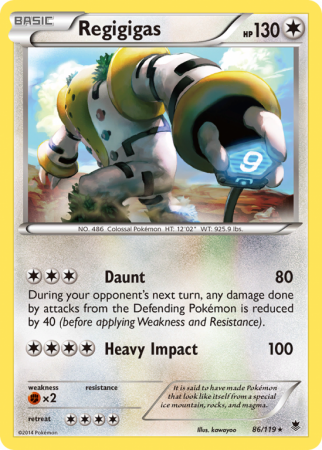 Regigigas 86/119 XY Phantom Forces