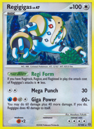 Regigigas 9/100 Diamond & Pearl Stormfront