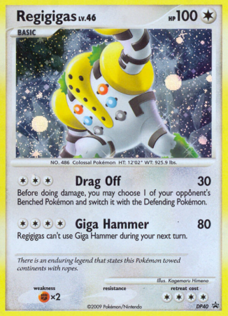 Regigigas DP40/56 Diamond & Pearl DP Black Star Promos