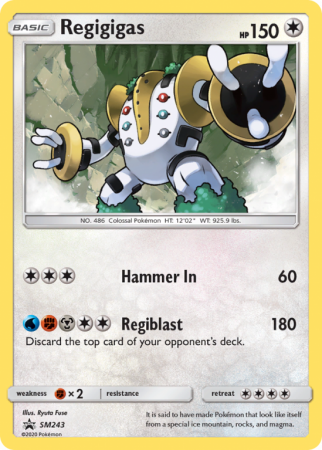 Regigigas SM243/156 Sun & Moon SM Black Star Promos