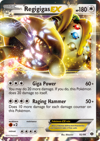 Regigigas-EX 82/99 Black & White Next Destinies