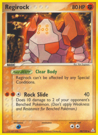 Regirock 28/110 EX Holon Phantoms