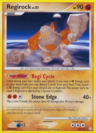Regirock 38/146 Diamond & Pearl Legends Awakened