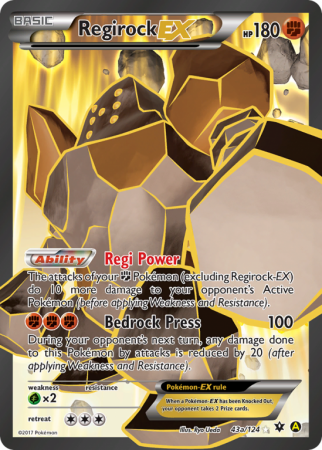 Regirock-EX 43a/124 XY Fates Collide