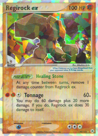 Regirock ex 98/101 EX Hidden Legends
