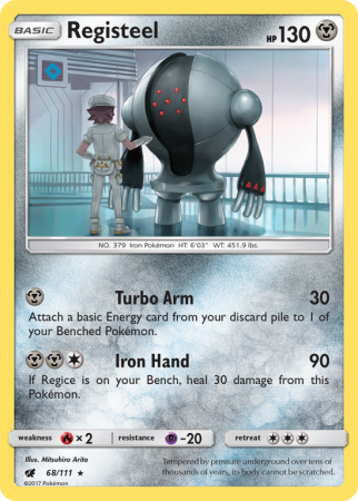 Registeel 68/111 Sun & Moon Crimson Invasion