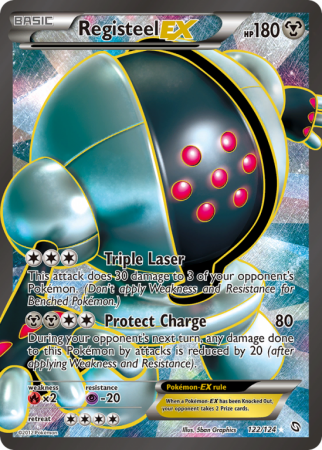 Registeel-EX 122/124 Black & White Dragons Exalted