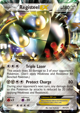 Registeel-EX 81/124 Black & White Dragons Exalted