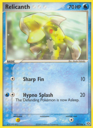Relicanth 18/106 EX Emerald