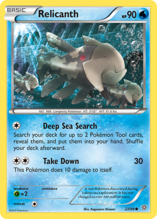 Relicanth 23/98 XY Ancient Origins