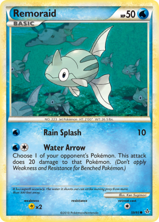 Remoraid 59/95 HeartGold & SoulSilver HS—Unleashed