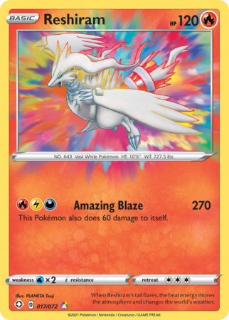 Reshiram 17/72 Sword & Shield Shining Fates