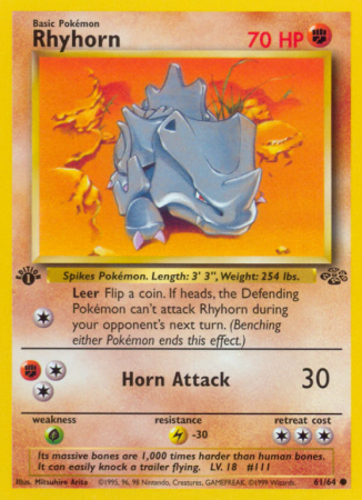 Rhyhorn 61/64 Base Jungle