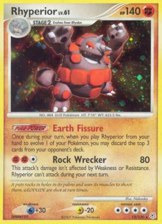 Rhyperior 12/130 Diamond & Pearl Diamond & Pearl