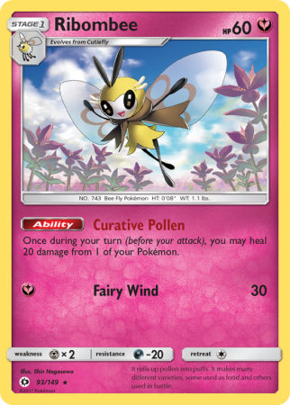 Ribombee 93/149 Sun & Moon Sun & Moon