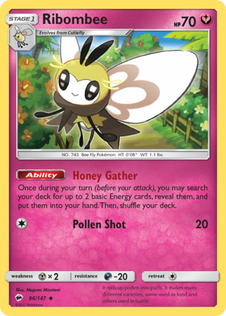 Ribombee 96/147 Sun & Moon Burning Shadows